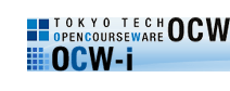 TOKYO TECH OPEN COURSE WARE OCW OCW-i
